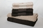 6 tlg. Handtuch-Set Bambus dunkelbraun & braun